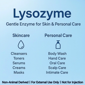 สารเคมีขายดีทุกวัน ผงสีขาว ไลโซไซม์ LYZ ป้องกันสิว เกรดเครื่องสำอาง วัตถุดิบ CAS 12650-88-3 - Product Image 4