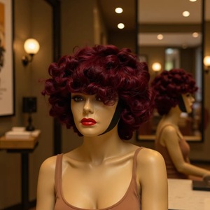 Peluca de Estilo Romántico con Acabado Mate Natural, Resistente a Altas Temperaturas, Estilo Seda - Product Image 3