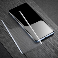 Colle UV 9H incurvée en 3D, pour protecteur d'écran pour verre trempé pour iPhone XS pour Samsung S21 Ultra