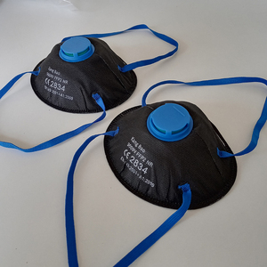 <span class=keywords><strong>Masque</strong></span> à valve <span class=keywords><strong>FFP2</strong></span> certifié CE Bandeaux élastiques à pince-nez réglables Moins d'humidité et d'accumulation de chaleur Respirateur pour le travail - Product Image 3