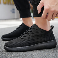 Nouveau été chaussures hommes Sneaker décontracté respirer maille fond épais souple EVA semelle mode volant tissage baskets chaussures pour hommes