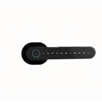 200-Serrure intelligente de porte en bois à empreintes digitales Serrure de porte intelligente en alliage d'aluminium avec caractéristiques de haute sécurité