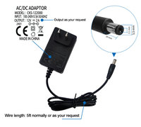 Adaptador de Corriente de Pared al por Mayor, 15V 1A 15W, AC 100V-240V a DC 15V 1A, Adaptador Conmutador con Conector DC de 5.5*2.1mm