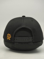 Casquettes Trucker Snapback 6 Panneaux en Maille Broderie Éclair Décontractées d'Hiver pour Hommes et Femmes, Protection UV, Visière Courbée – Vente en Gros