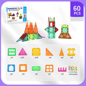 Colore naturale forte materiale da costruzione Cross-Border magnetico set di blocchi per bambini giocattoli educativi per bambini finestra - Product Image 5