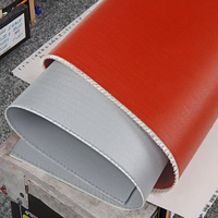 Tissu ignifuge en fibre de verre liquide double face en silicone Tissu de protection contre l'incendie en usine Revêtement en silicone résistant à la chaleur