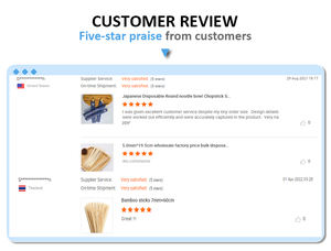 Juego de Palillos de Papel para <span class=keywords><strong>Sushi</strong></span>, Ecológicos, Desechables, para Campamento, Bodas, Suministros, Fábrica China - Product Image 2