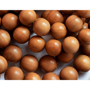 Sándalo hecho a mano Mala dulce fragancia amaderada DEL SUR DE LA India promueve la paz interior reduce el estrés fortalece las prácticas espirituales - Product Image 1