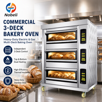 Four de boulangerie commercial multifonctionnel, grand four électrique à 4 niveaux avec contrôle automatique