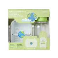 Ensemble de boîtes à lunch pour enfants pour la rentrée scolaire, boîte à lunch en plastique sans BPA avec gourde à paille, bento mignon anti-fuite pour les tout-petits à l'école