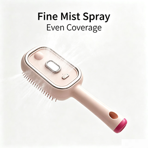 Hair electric spray air cushion massage comb set <b>pink</b> steam hair brush with water spray - Product Image 3