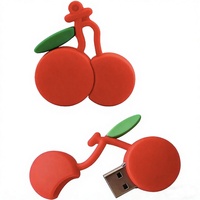 Nouvelle Clé USB 2.0 en forme de Cerise Amusante 4GB 8GB 16GB 256MB Disque de Stockage Gadget Personnel