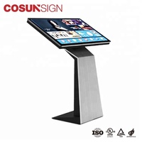 Monitor kios LCD dalam ruangan 55 ", untuk papan tanda Digital dan tampilan layar kios dalam ruangan