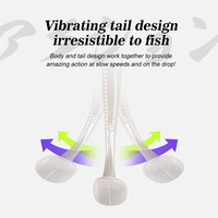 NOEBY 10cm/8g Paddle Shad Swimbait Soft Plastics Lures Worms Swimbait Wobbler Swim Bait Jig Head 3D Eyes Artificial for Pike
