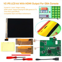 Kit d'écran LCD rétroéclairé Hispeedido Retro Pixel V2 IPS avec sortie HDMI compatible pour Game Boy Advance pour GBA