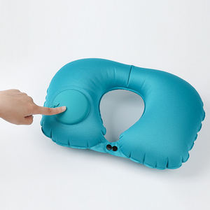Almohada de Viaje Inflable en Forma de U para Avión y Auto, con Funda de Felpa, 40x28cm, Venta al Por Mayor - Product Image 5