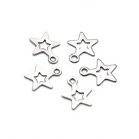 Accessoires en acier inoxydable : Plaque de finition, petit pendentif, cœur de pêche, étoile à cinq branches, nœud, couronne – Plusieurs options, non usiné par CNC