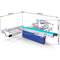 MJ09professa 3200mm Travail du bois CNC Ordinateur Positionnement Automatique Planche À Découper Scie Alimentation Automatique Glissière Table Scie Machine