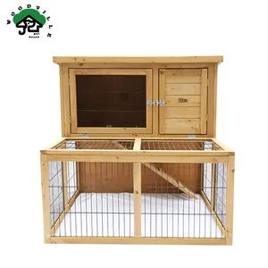 Thỏ Hutch Trong Nhà Ngoài Trời Bunny Lồng Thỏ Hutch Gỗ Nhà Pet Lồng Cho Động Vật Nhỏ