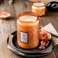Bouteille en verre cylindrique vide de 500 ml pour diffuseur à bâtonnets, récipient d'arôme multicolore en verre pour parfum d'intérieur et aromathérapie
