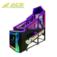 ACS Promotion : Machine de jeu de tir simulateur de basketball électronique d'arcade d'intérieur Street Hot Hoops en métal, version anglaise