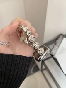 Correa de reloj metálica brillante Upro Fashion para mujer, compatible con Apple Watch Series 11 10, correa de lujo para reloj inteligente Iwatch - Product Image 5