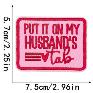 Individuelle Buchstaben-Aufnäher & Text-Applikationen, Aufbügelbare Gestickte Patches für Kleidung, Rosa Spruch-Aufnäher als Kleidungsaufkleber - Product Image 2