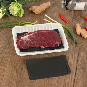Disposable Moisture Absorb Poultry Fish Meat <b>Tray</b> Packaging Pad 7 Days Food Grade and Eco-friendly 130x80mm or Custom 40ml/pcs - Product Image 2