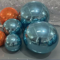 Boule miroir argentée gonflable, grand ballon brillant, ballon géant pour fête disco, décoration de fête de Noël, sphère miroir réfléchissante gonflable