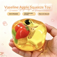 Grand jouet squishy pomme à remontée lente, jouet à presser en forme de fruit, balle anti-stress, jouet sensoriel anti-anxiété, jouet alimentaire ludique