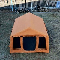 Tente pneumatique fabriquée en Chine, de luxe, imperméable, protégée contre les UV, en coton TC, pour le camping