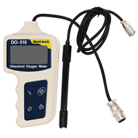 DO-510 oksigen terlarut industri portabel pakai layar LCD besar meteran DO