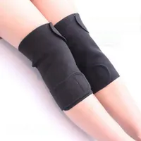 Tourmaline Thermique Wrap Genou Alpaka Warmar Garder Au Chaud Brace Réchauffeur Patchs Naturels Tissu Pour Plaine Noir Wraps Néoprène Warmers