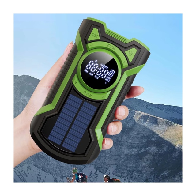 Most Selling Products Outdoor Hand Crank Power Bank Flashlight Generator Solar Charging Emergency