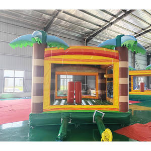 Château gonflable KARRY 13x13 Palm Tree pour enfants - Grande capacité pour usage commercial intérieur 100-500 kg - Product Image 3