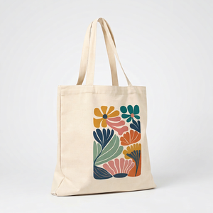 Sac fourre-tout pliable en toile à logo personnalisé à bas prix avec motif de dessin animé, poignée longue, taille moyenne, fermeture épaule, sac de courses quotidien - Product Image 3