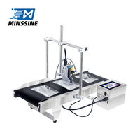 Imprimante jet d'encre TIJ intelligente 600 DPI, nouvelle machine de codage de date 2-en-1 intégrée avec convoyeur, encre solvant multifonction pour la fabrication