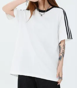 New Style Custom Unisex High Quality Drop Shoulder Oversized Screen Print Cropped T Shirts For Men