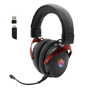 <span class=keywords><strong>Casque</strong></span> de jeu sans fil <span class=keywords><strong>Bluetooth</strong></span> 2,4 G pour e-sport avec éclairage RGB, faible latence, chargement Type-C pour ordinateur portable/<span class=keywords><strong>PC</strong></span>/téléphone - Product Image 1