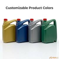 Bouteille d'huile en plastique multi-usage 4L, bidon carré 4L pour huile moteur, bouteille de lubrifiant 4L avec poignée, bouteille d'huile 4L avec bouchon fileté