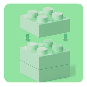 98-218 pezzo di fenicottero pappagallo stelo giocattoli educativi per uccelli Set di blocchi per l'apprendimento creativo dei bambini - Product Image 4