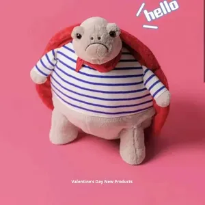 Peluche Tartaruga Timmy con Outfit Romantico, Morbido Pupazzo in Peluche Corto, Regalo per Giovani e Adulti Unisex 31cm-50cm, Novità San Valentino 2026 - Product Image 1