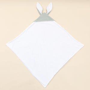Serviette <span class=keywords><strong>de</strong></span> bain bébé <span class=keywords><strong>gaze</strong></span> <span class=keywords><strong>double</strong></span> couche pur <span class=keywords><strong>coton</strong></span>, cape bébé, serviette à oreilles <span class=keywords><strong>de</strong></span> lapin enveloppée dans des peignoirs à capuche - Product Image 6