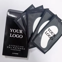 Coussinets pour les yeux d'humidité professionnels patchs de cils Hydrogel de marque privée peluches de collagène jetables sous les coussinets de cils pour les yeux 50 pièces/sac