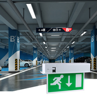 Panneau de sortie d'urgence à LED Usine Vente en gros Panneau de sortie d'urgence à LED encastré Passage 5W IP20 Panneau lumineux de sortie d'urgence à LED en fer