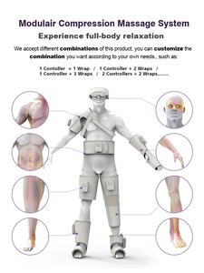 Masajeador de cintura con calefacción inteligente OEM con terapia de vibración de presión de aire, unidad principal desmontable para aliviar el dolor de espalda, recuperación muscular - Product Image 5