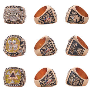 2000 2001 2002 2009 2010 <span class=keywords><strong>Lakers</strong></span> <span class=keywords><strong>Kobe</strong></span> <span class=keywords><strong>Bryant</strong></span> championnat basket-ball anneau alliage bijoux 20e retraite anniversaire cadeau pour hommes - Product Image 1