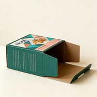 Boîte alimentaire biodégradable pour noix, design personnalisé, boîte en papier kraft pour noyaux de noix, meilleur prix, boîte à collation