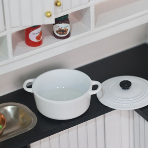 Juego de Cocina en Miniatura con Olla de Sopa de Metal, Adorno para Casa de Muñecas, Juguetes para Casa de Juegos - Product Image 2