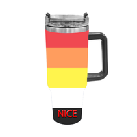Gobelet isotherme en acier inoxydable de 40 oz, thème arc-en-ciel gay lithosexuel personnalisé, pour la conduite quotidienne, les pique-niques en bord de rivière et le camping